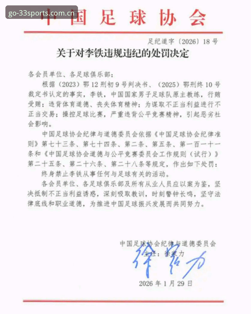 终身禁足vs五年禁赛：足协第三批名单的处罚逻辑对比